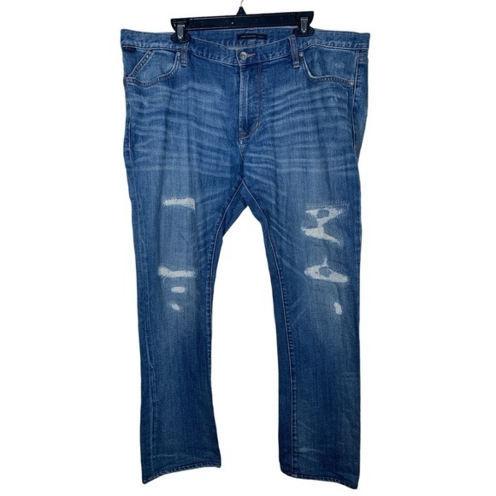 John Varvatos Matchstick Skinny Narrow Denim Blue Jeans Size 38 EUC #VEG-0304